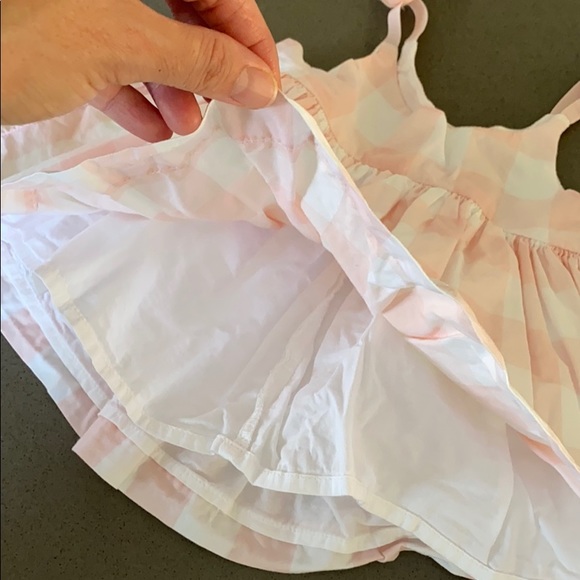 PINK WHITE CHECKERED TOP BLOUSE - Picture 5 of 5